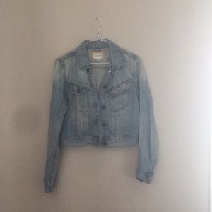 Cropped jean jacket